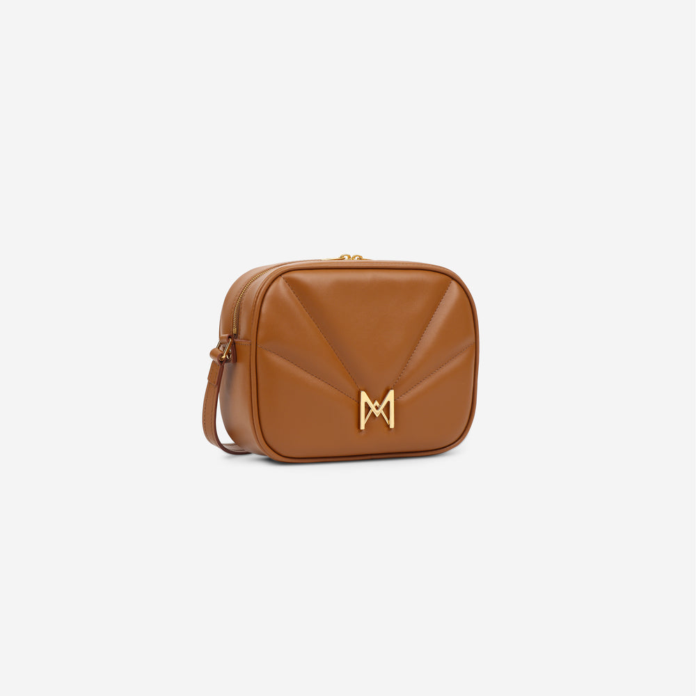 Sac à main M1_03 en M_MAT_cactus camel - vue de profil