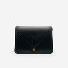 Pochette PC M24 MAES Paris en matière végane - vue de face [color:noir,black]
