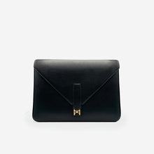 Pochette PC M24 MAES Paris en matière végane - vue de face [color:noir,black]