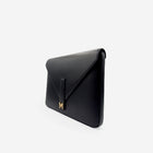 Pochette PC M24 MAES Paris en matière végane - vue de profil [color:noir,black]