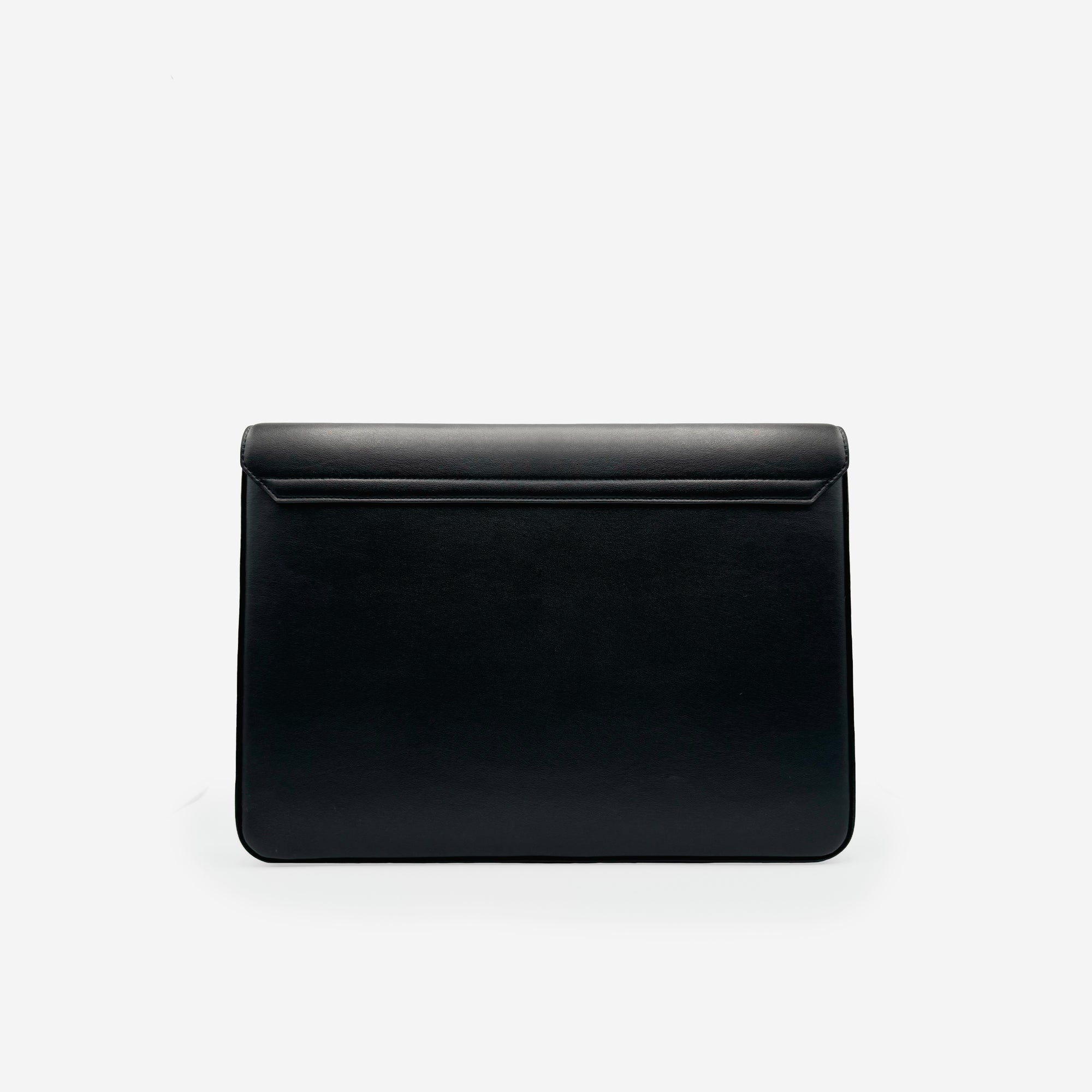 Pochette PC M24 MAES Paris en matière végane - vue de dos [color:noir,black]