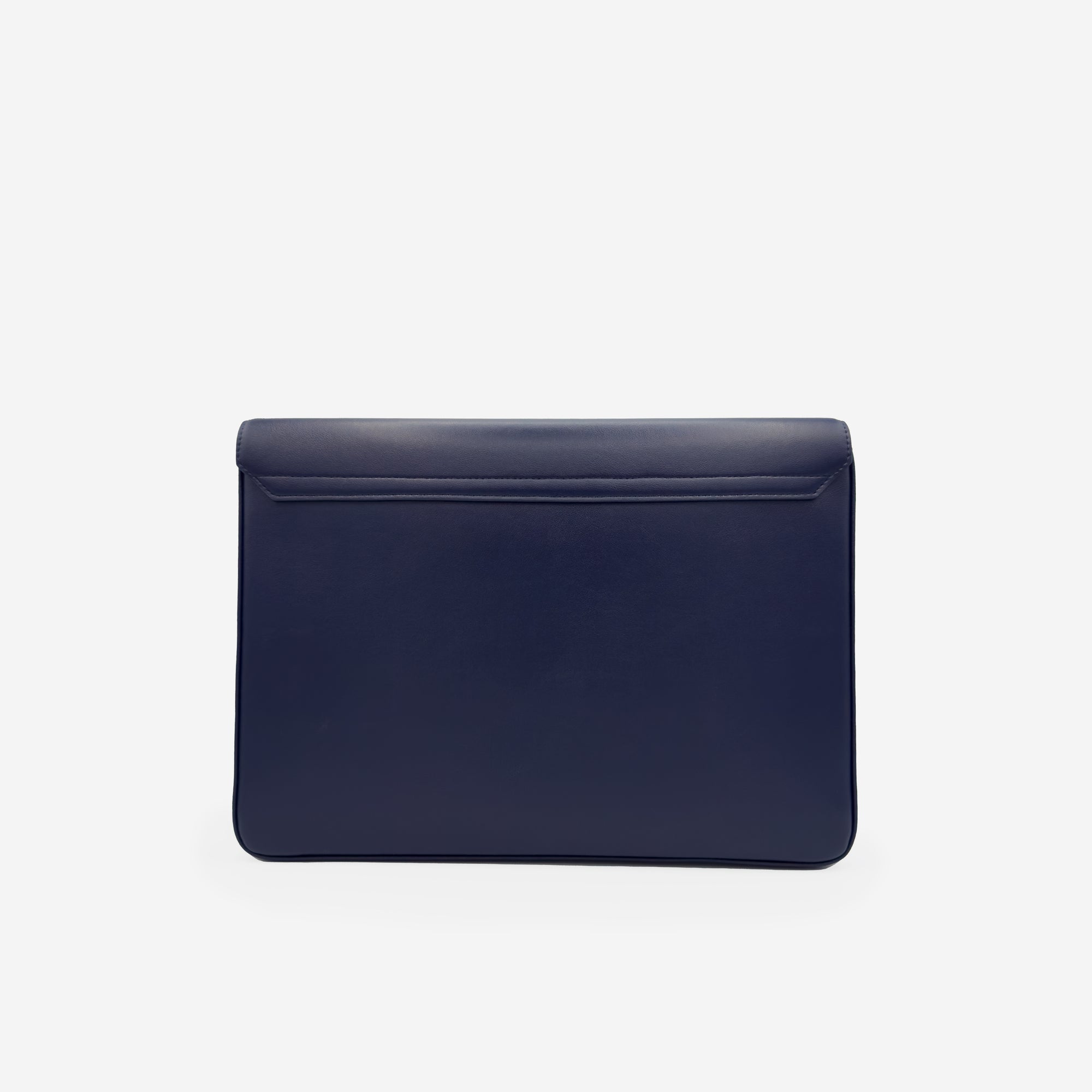 Pochette PC M24 MAES Paris en matière végane - vue de dos [color:bleu nuit,night blue]