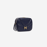 Sac à main M1_03 en M_MAT_cactus bleu nuit - vue de profil