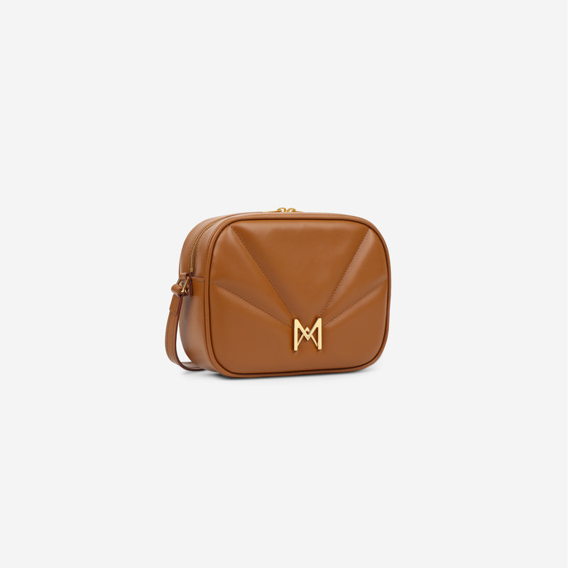 Sac à main M1_03 en M_MAT_cactus camel - vue de profil [color:camel]