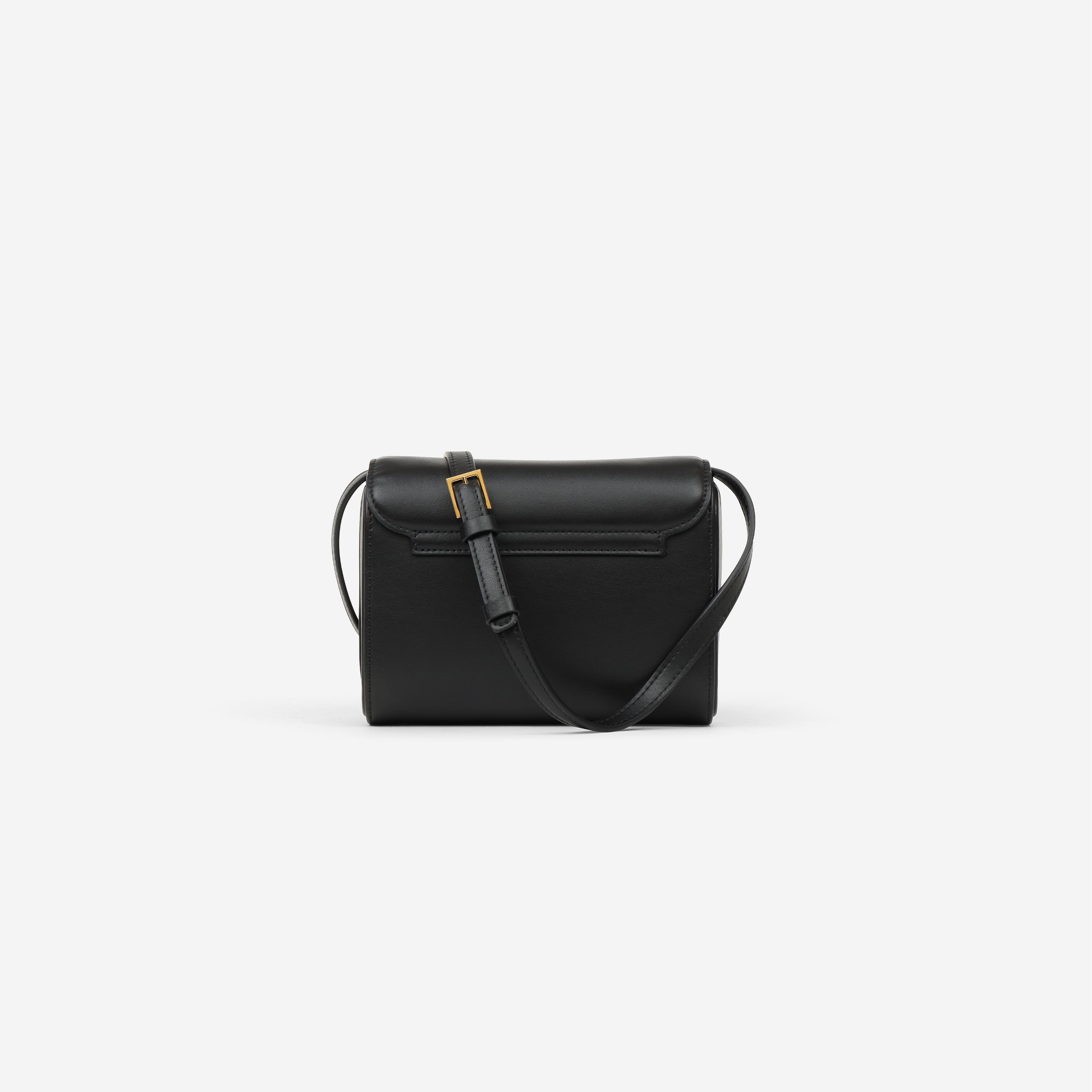 Sac à main M1_06 noir vu de dos - MAES Paris, Haute Maroquinerie végane [color:noir,black]