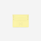 MAES Paris - Porte-cartes M24 en matière végane issue de mycélium - vue de face [color:jaune saffiano,saffiano yellow]