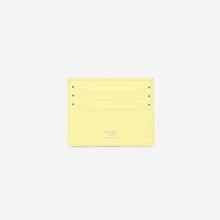 MAES Paris - Porte-cartes M24 en matière végane issue de mycélium - vue de dos [color:jaune saffiano,saffiano yellow]