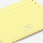 MAES Paris - Porte-cartes M24 en matière végane issue de mycélium - zoom [color:jaune saffiano,saffiano yellow]