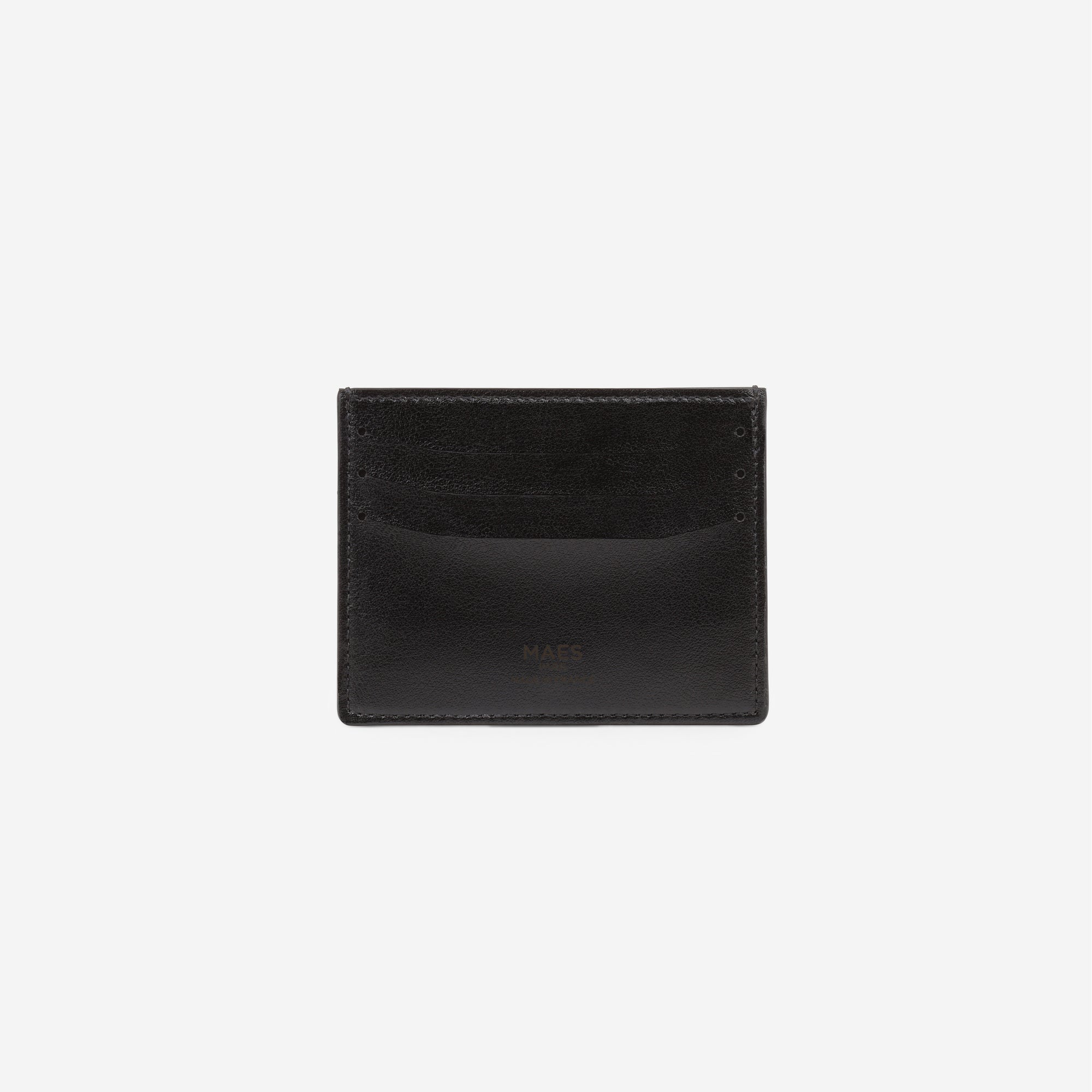 MAES Paris - Porte-cartes M24 en matière végane issue de mycélium - vue de dos [color:noir,black]