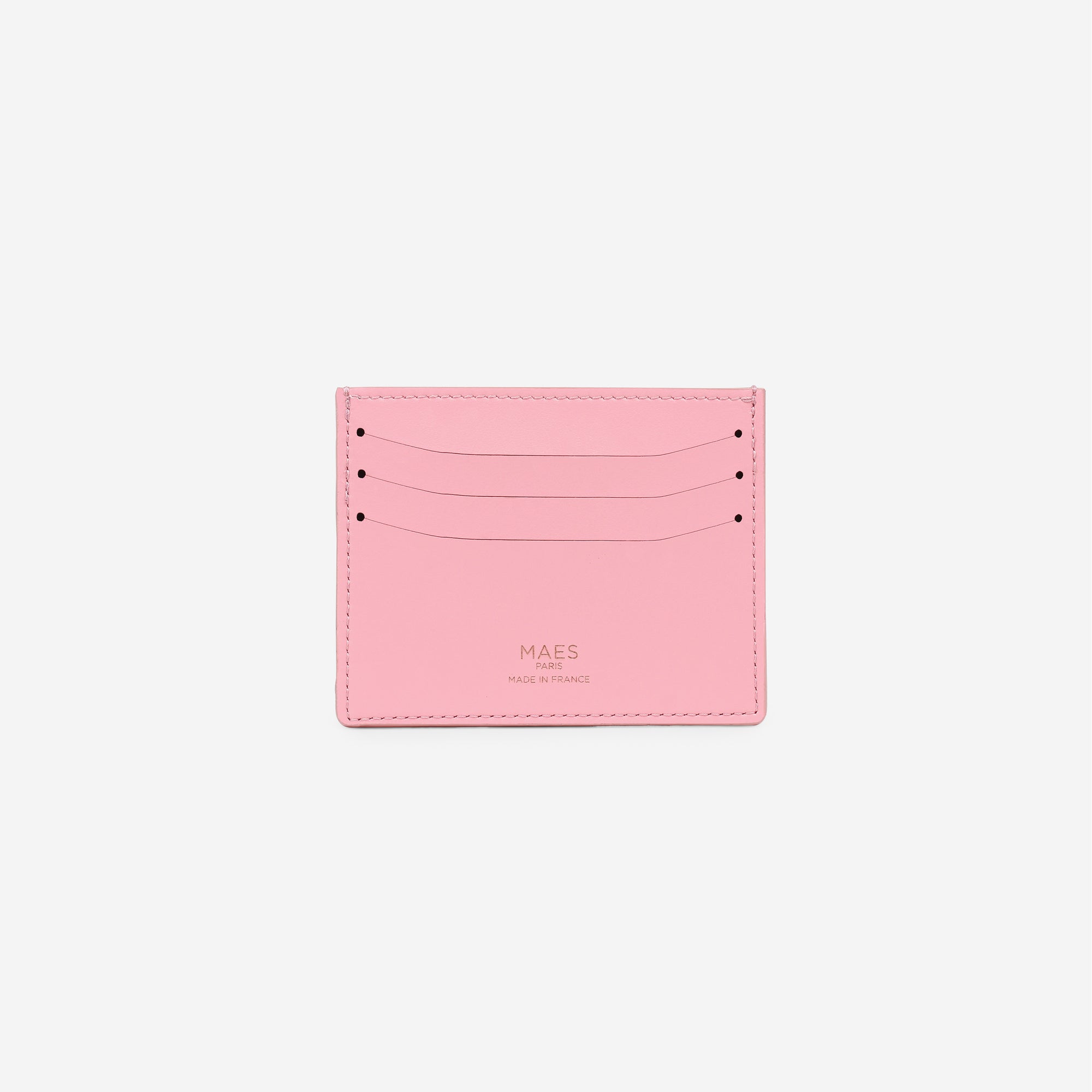 MAES Paris - Porte-cartes M24 en matière végane issue de mycélium - vue de dos [color:rose,pink]