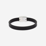 Bracelet MAES Paris B240 en mycelium noir et fermoirargenté