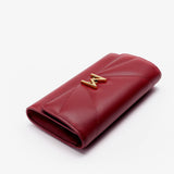 MAES Paris, pochette chaine M1/02 en M_MAT_mycelium Rouge Carmin - détail