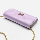 MAES Paris, pochette chaine M1/02 en M_MAT_cactus Lilas - détail [color:lilas,lilac]