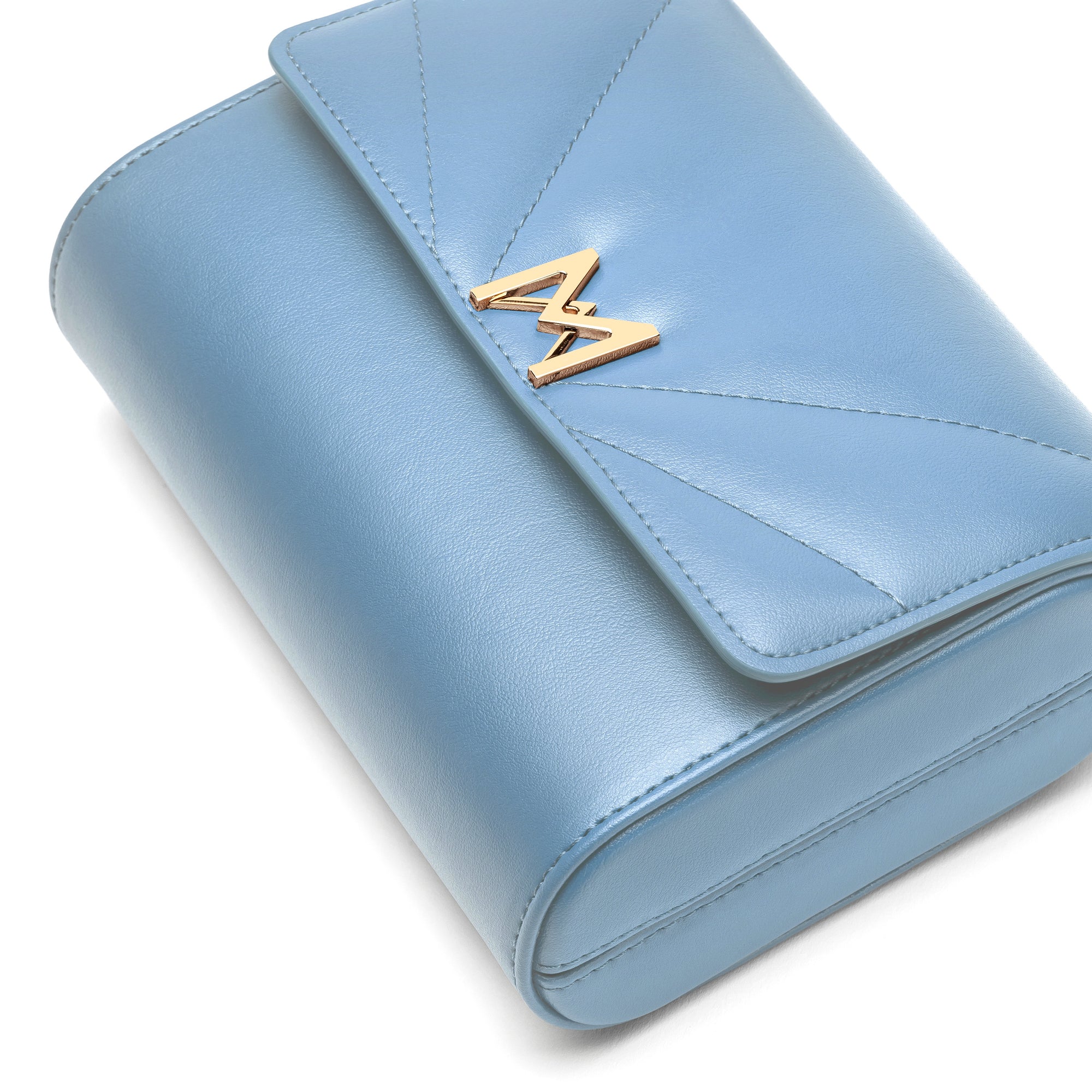MAES Paris - Mini Sac Coffret M1/06 en M_MAT_mycelium Bleu Denim - détail 2 [color:bleu denim,denim blue]