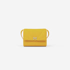 MAES Paris - Mini Sac Coffret M1/06 en cuir upcyclé Orange - vue de face