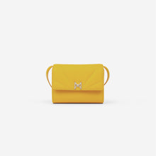 MAES Paris - Mini Sac Coffret M1/06 en cuir upcyclé Orange - vue de face