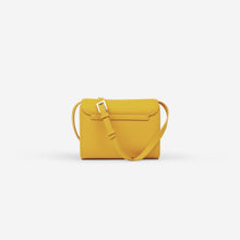 MAES Paris - Mini Sac Coffret M1/06 en cuir upcyclé Orange - vue de dos