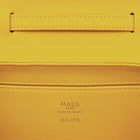 MAES Paris - Mini Sac Coffret M1/06 en cuir upcyclé Orange - détail