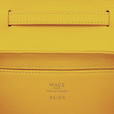 MAES Paris - Mini Sac Coffret M1/06 en cuir upcyclé Orange - détail