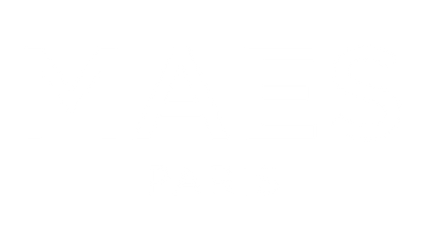 Logo MAES Paris en coloris blanc
